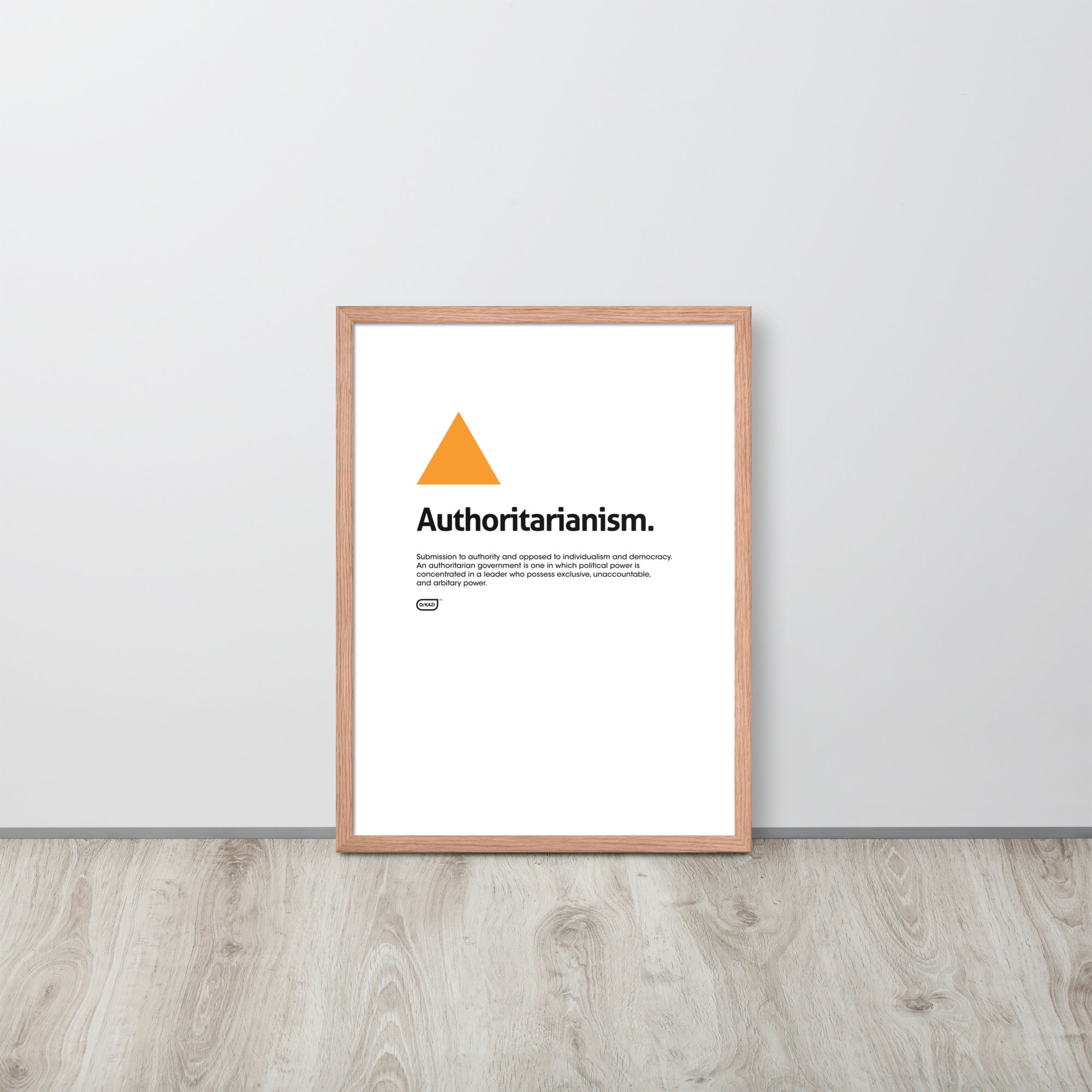 Philosophy - Authoritarianism - White Poster