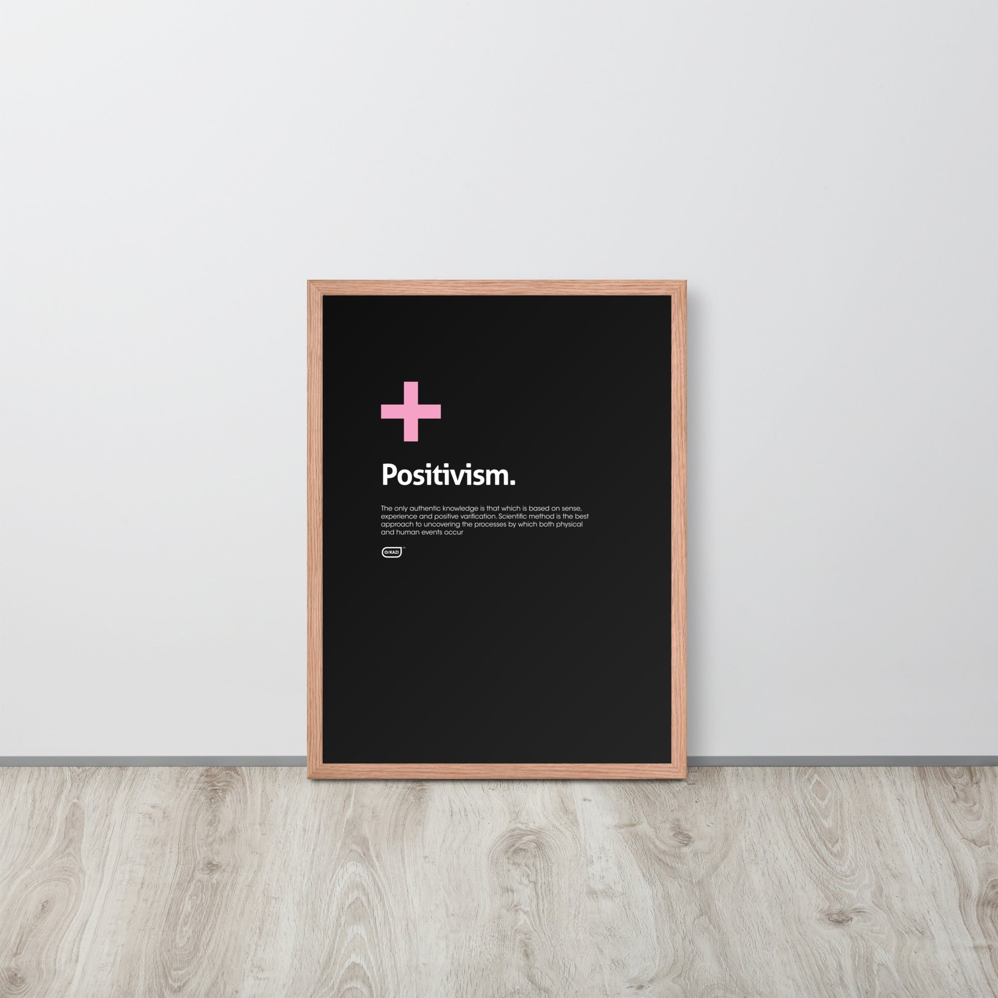 Philosophy - Positivism - Black Poster