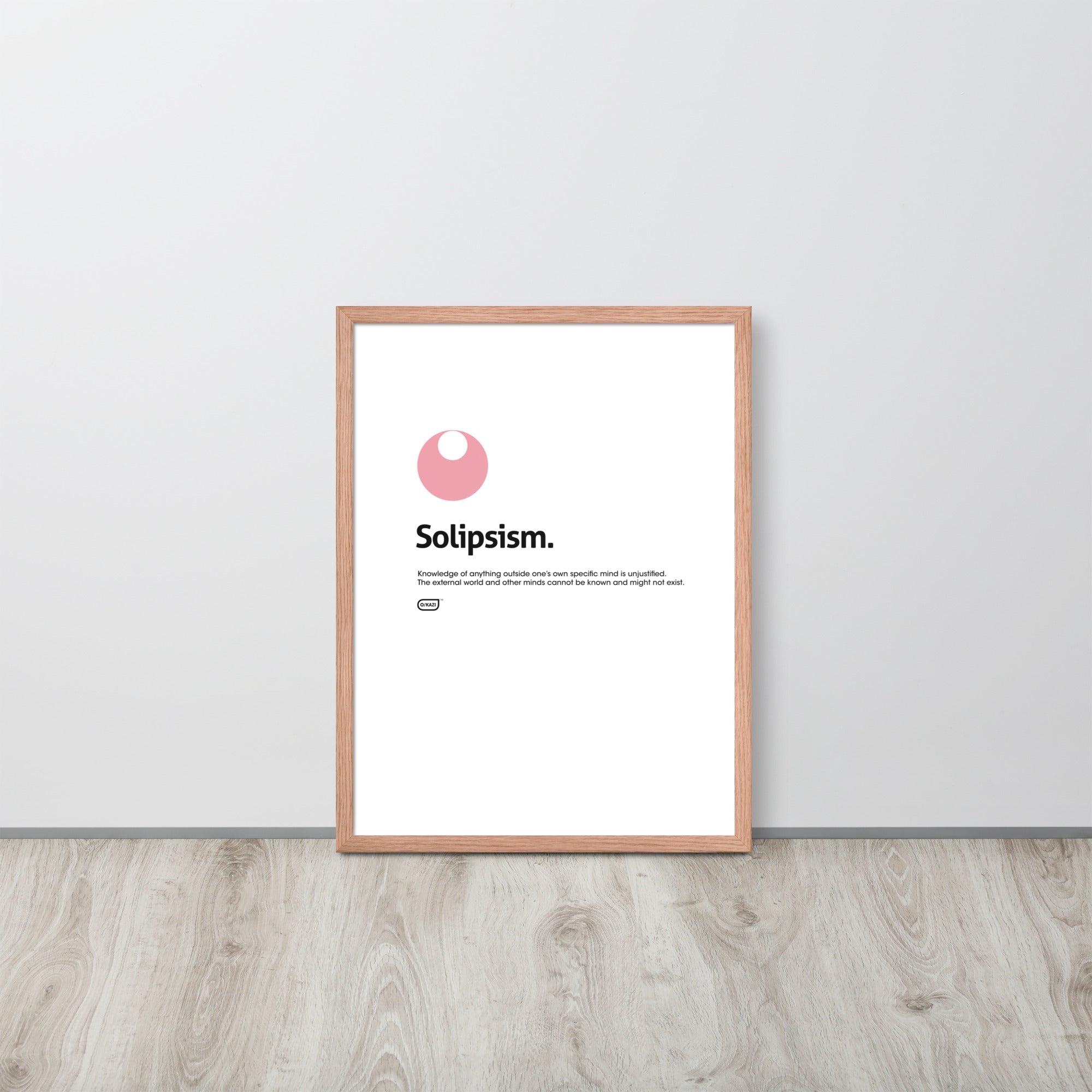 Philosophy - Solipsism - White Poster