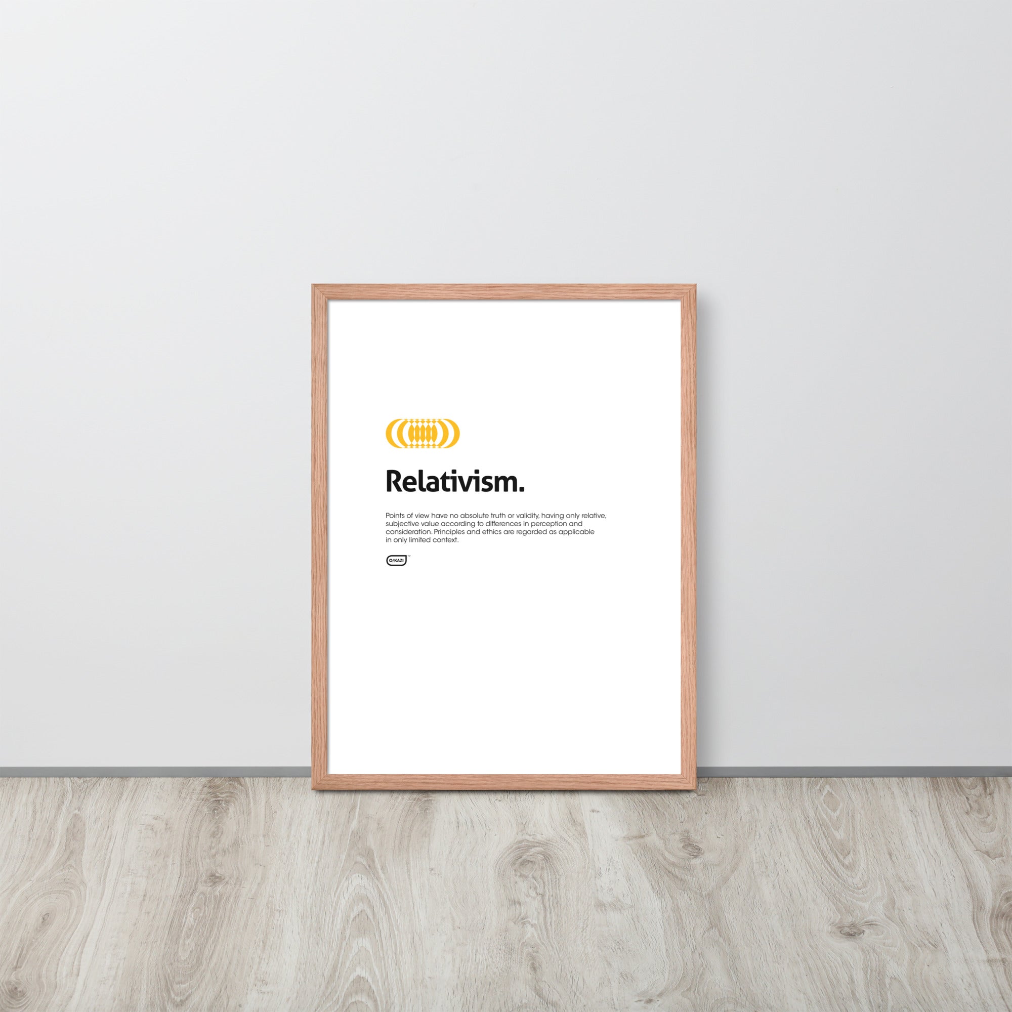 Philosophy - Relativism - White Poster