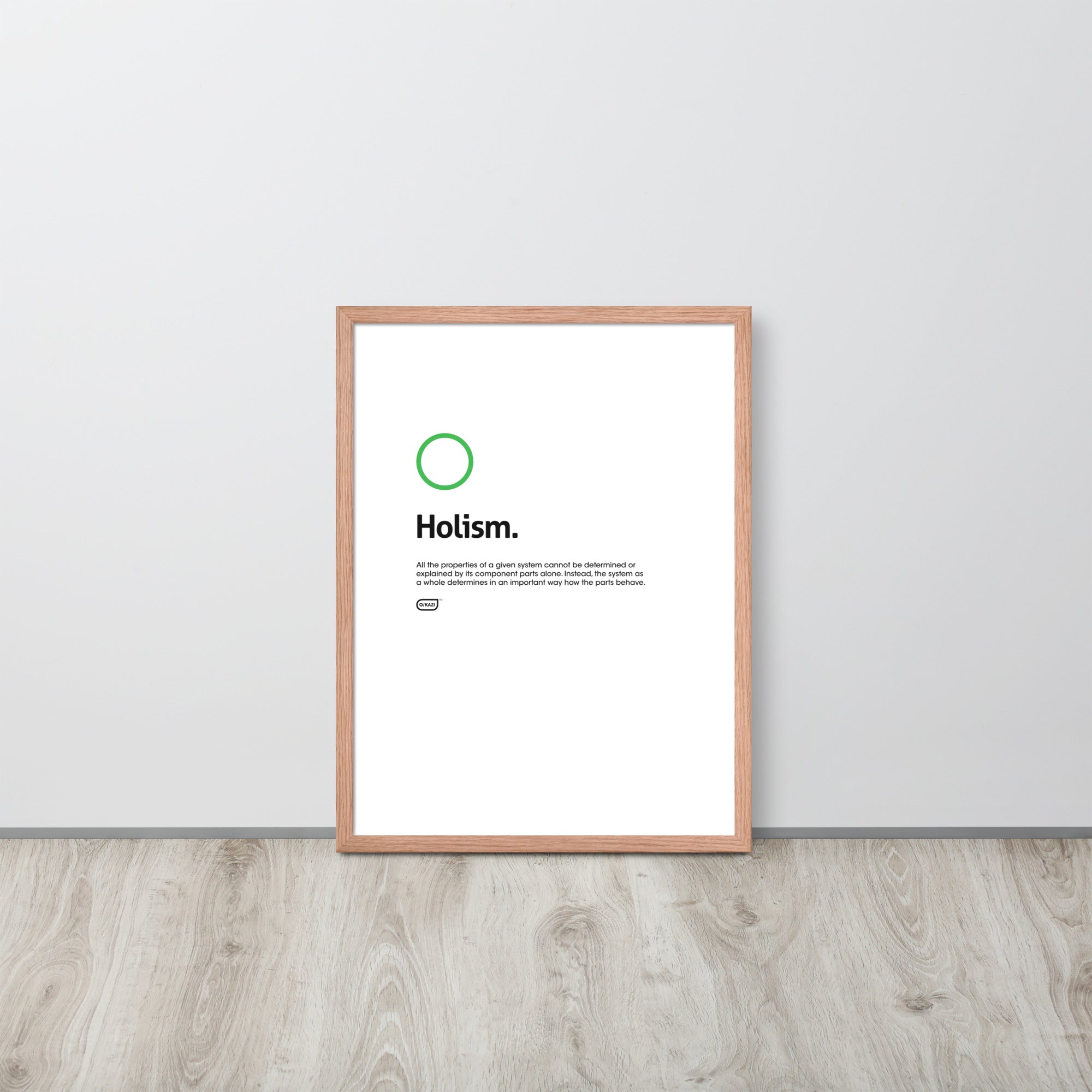 Philosophy - Holism - White Poster