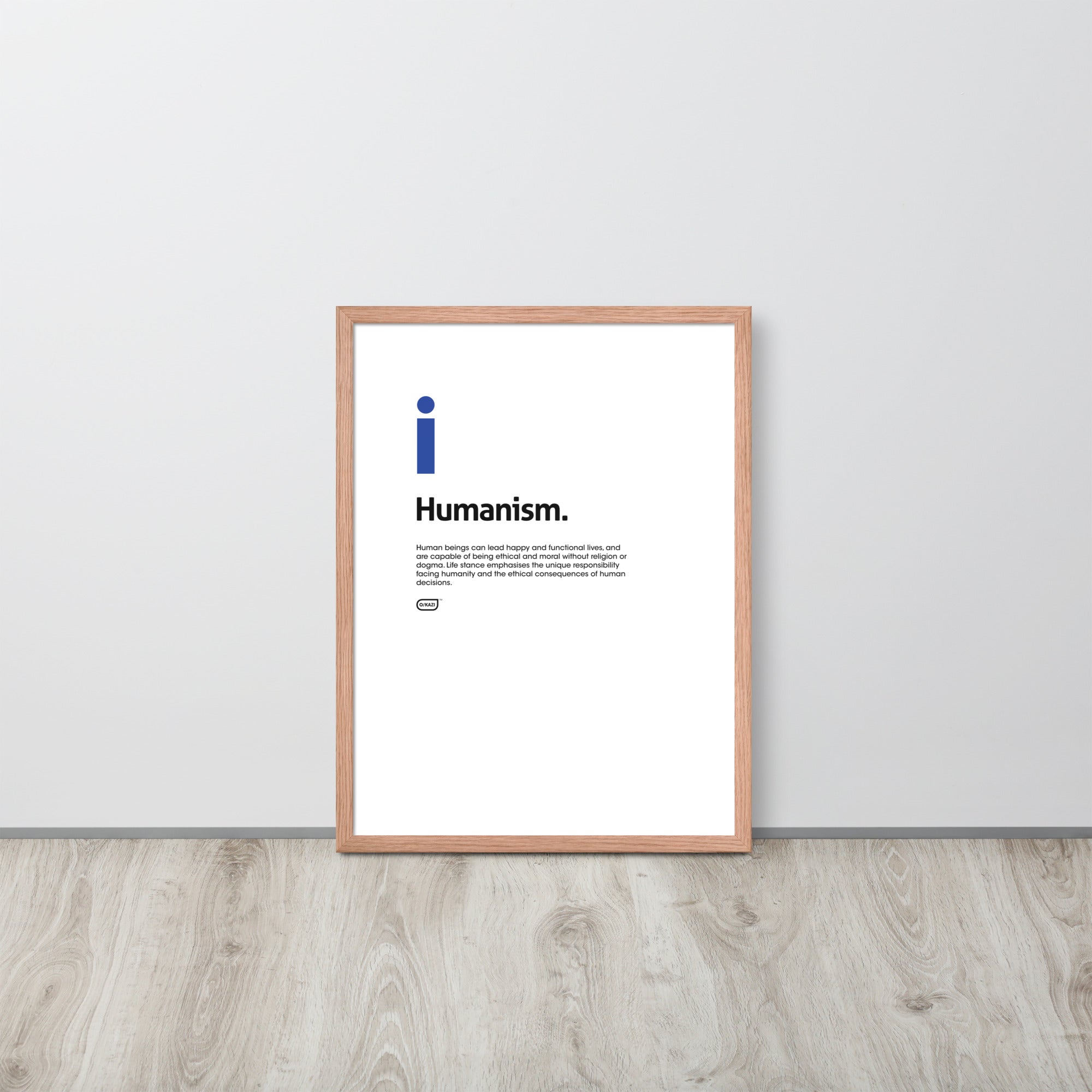 Philosophy - Humanism - White Poster