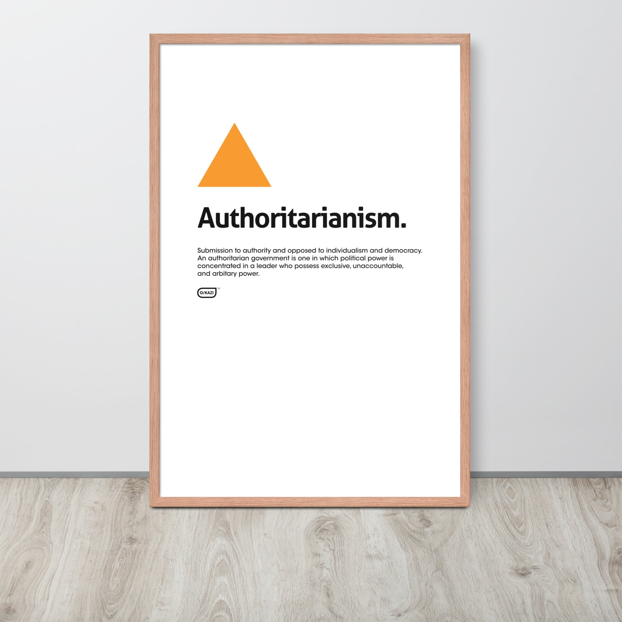 Philosophy - Authoritarianism - White Poster