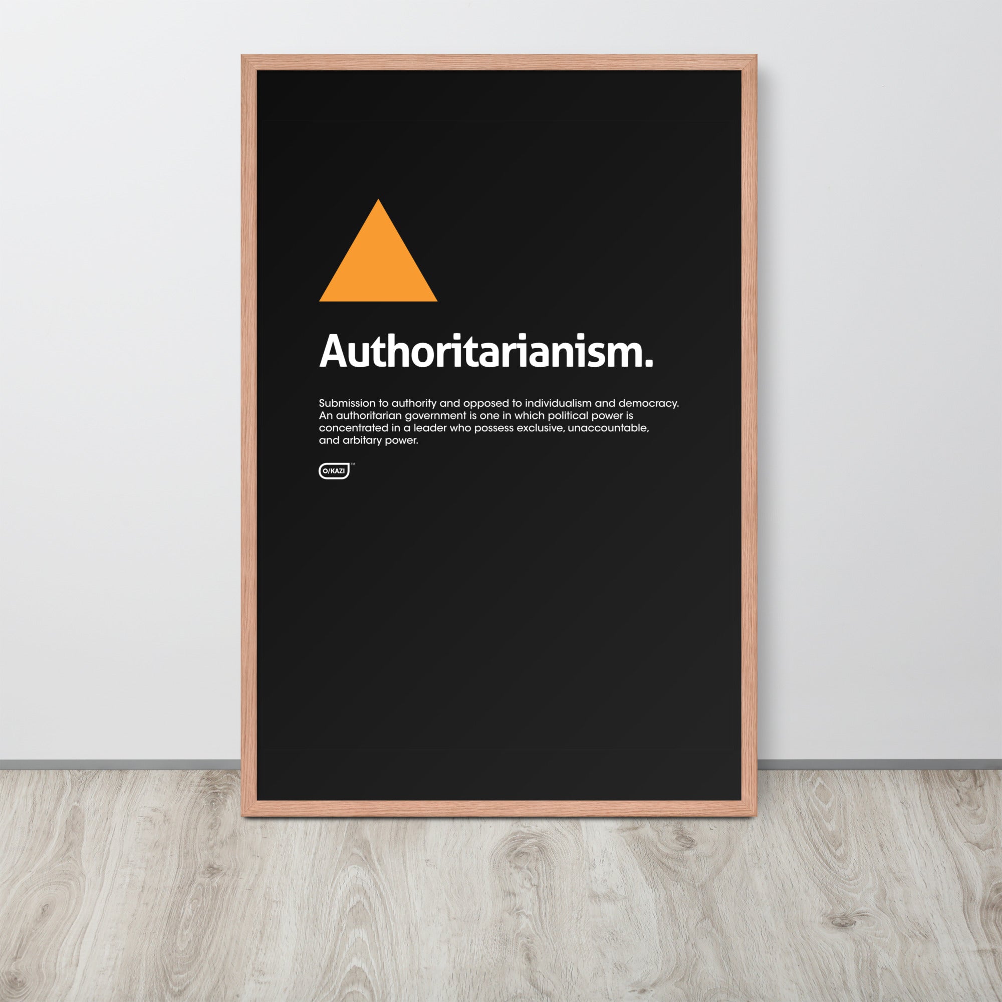 Philosophy - Authoritarianism - Black Poster