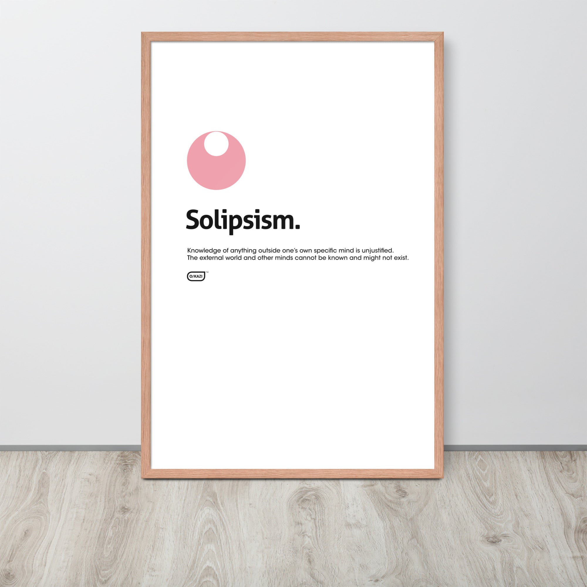 Philosophy - Solipsism - White Poster