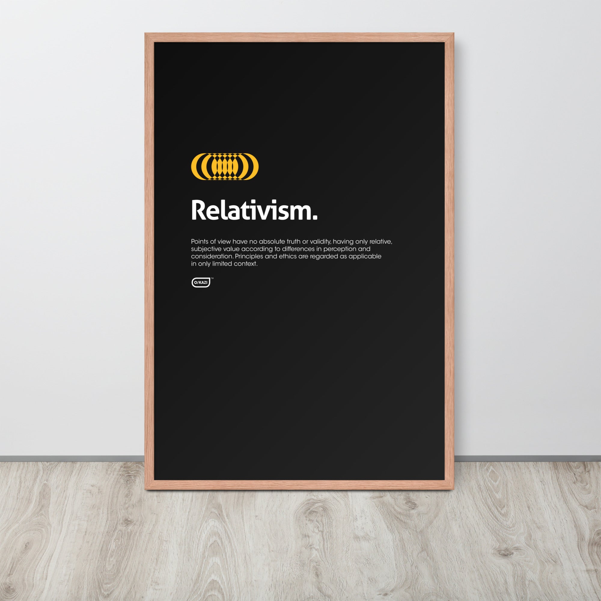 Philosophy - Relativism - Black Poster