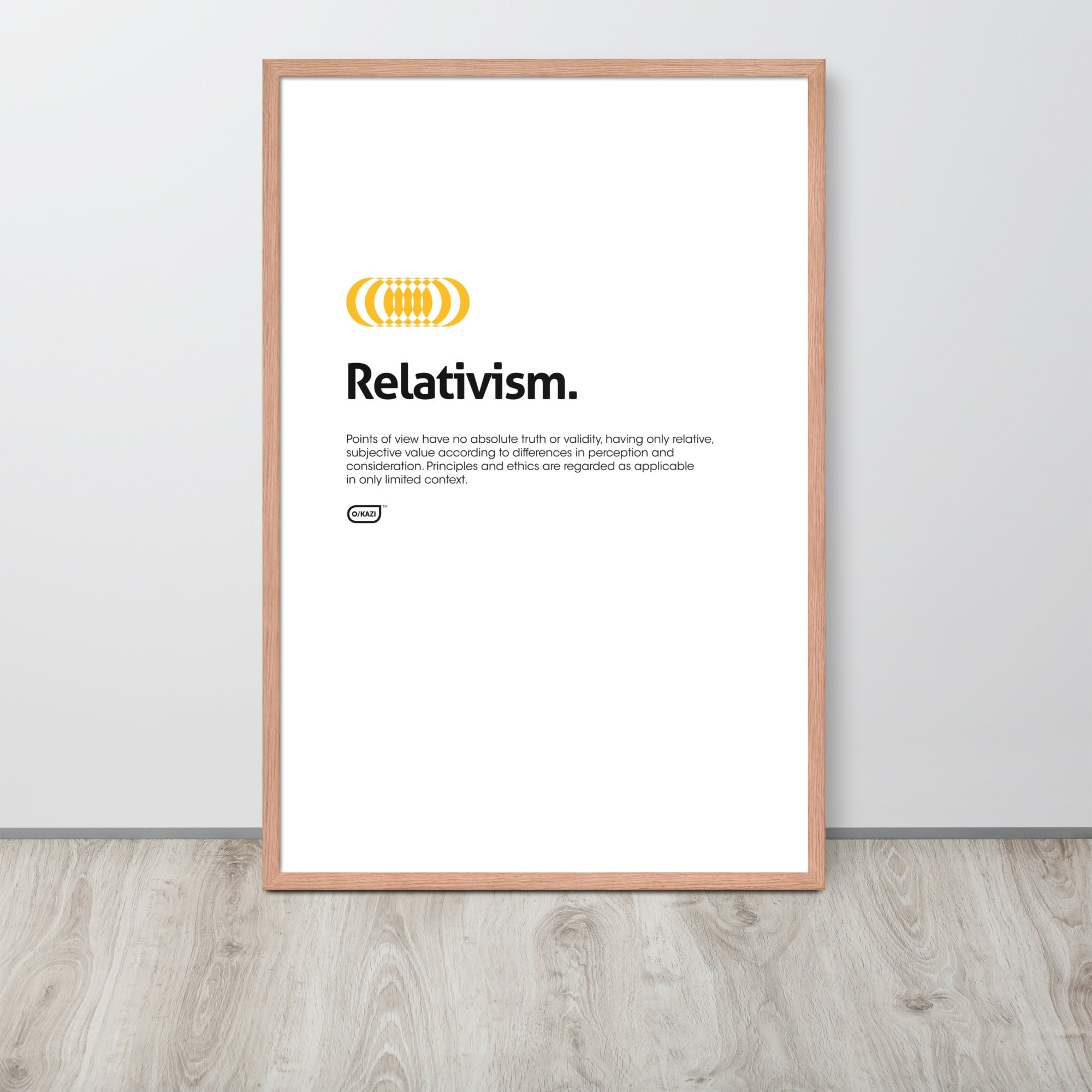 Philosophy - Relativism - White Poster