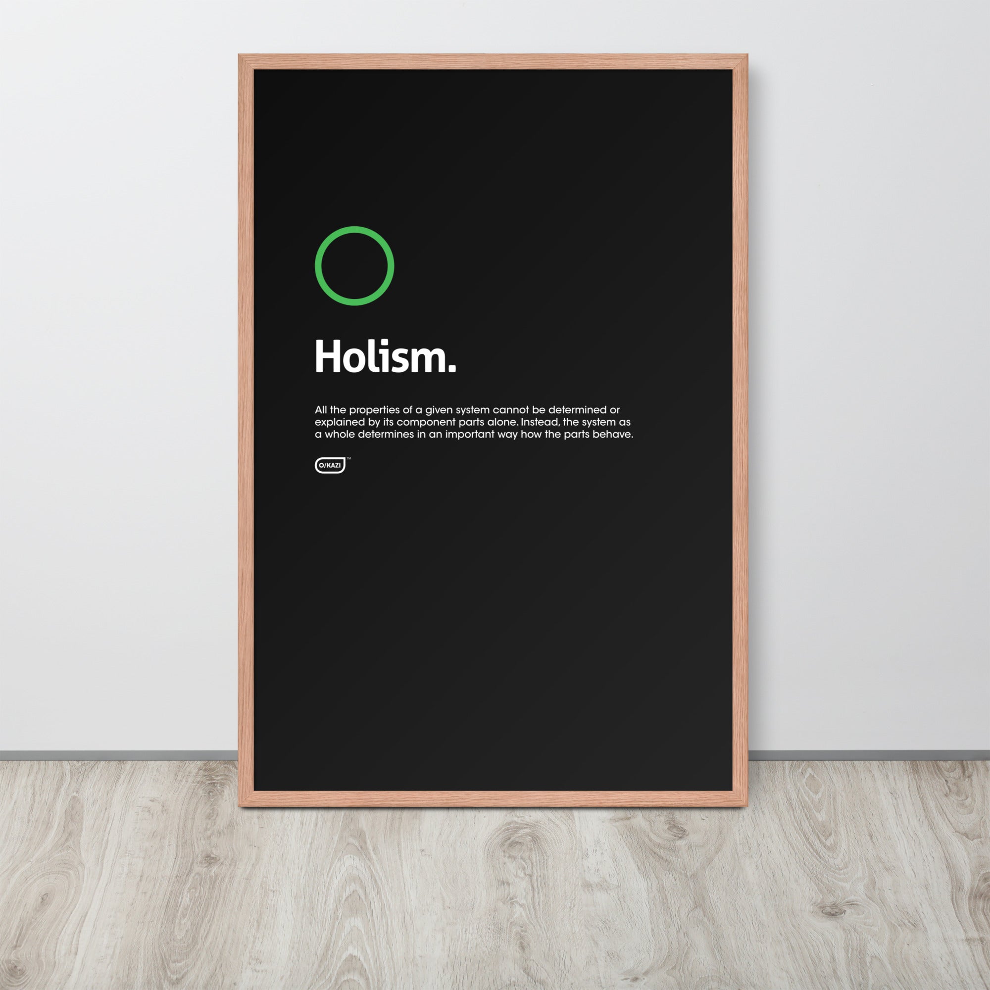 Philosophy - Holism - Black Poster