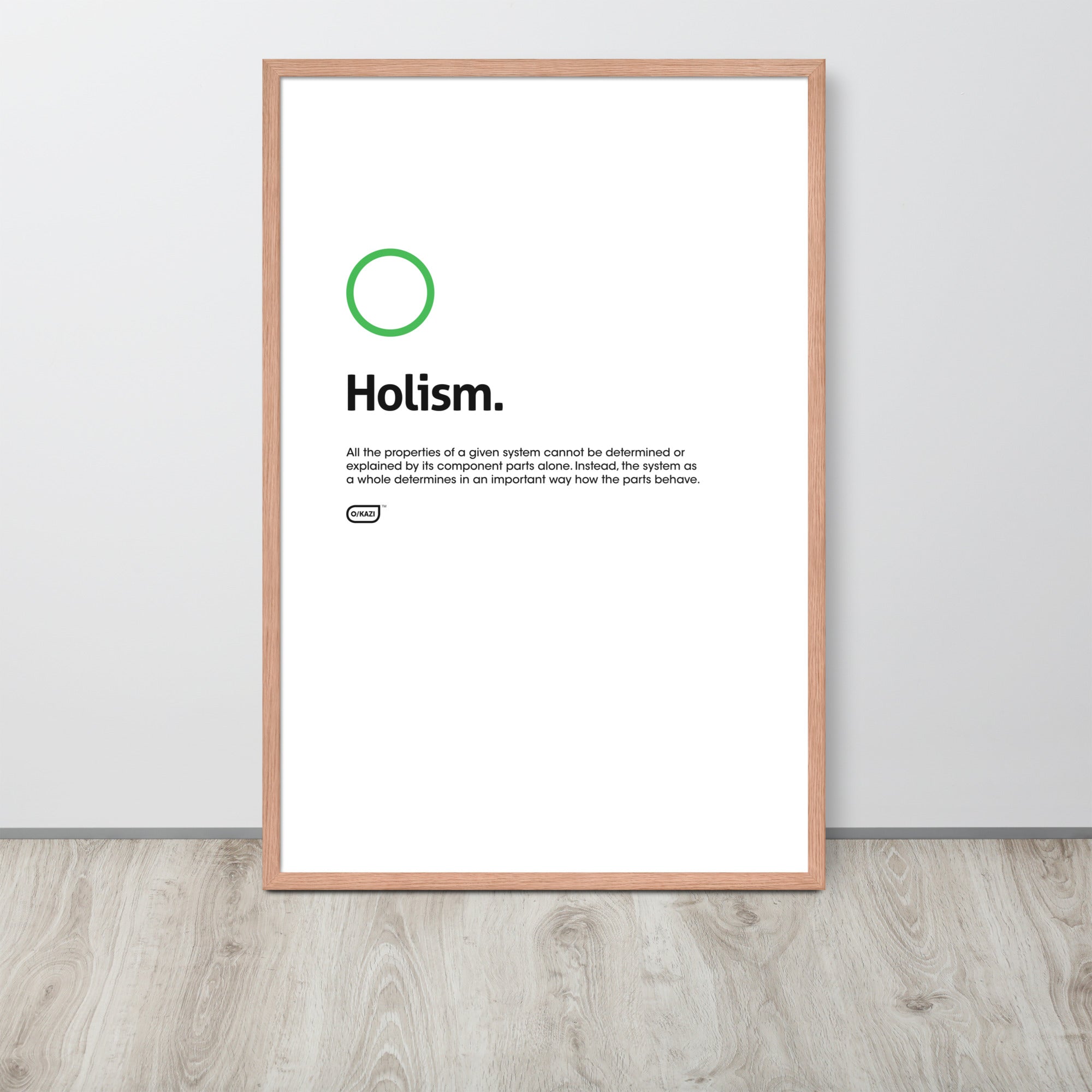 Philosophy - Holism - White Poster