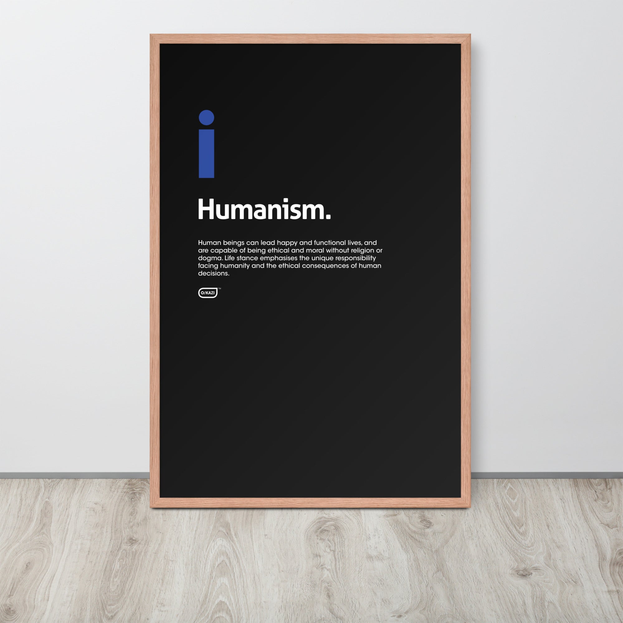 Philosophy - Humanism - Black Poster