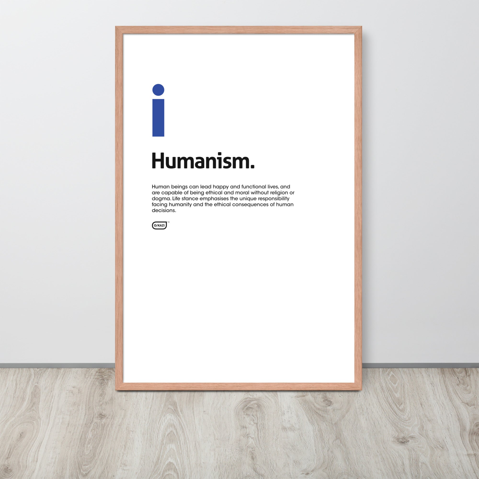 Philosophy - Humanism - White Poster