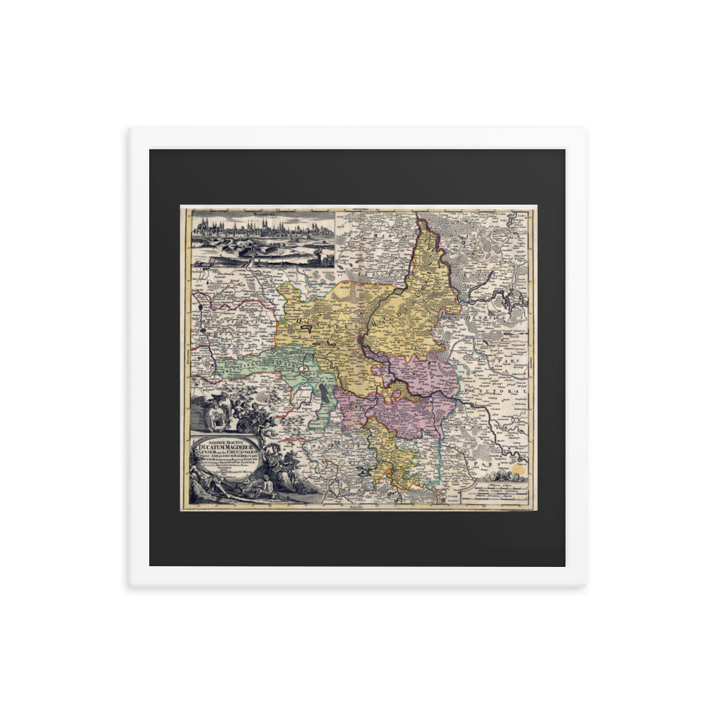 Antique Maps - Ducatum Magdeburgensem / Duchy of Magdeburg