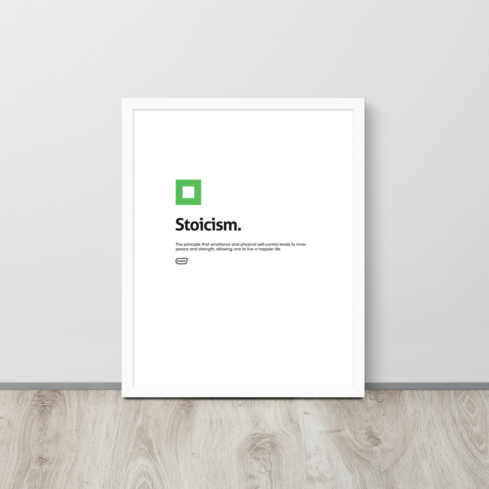 Philosophy - Stoicism - White Poster