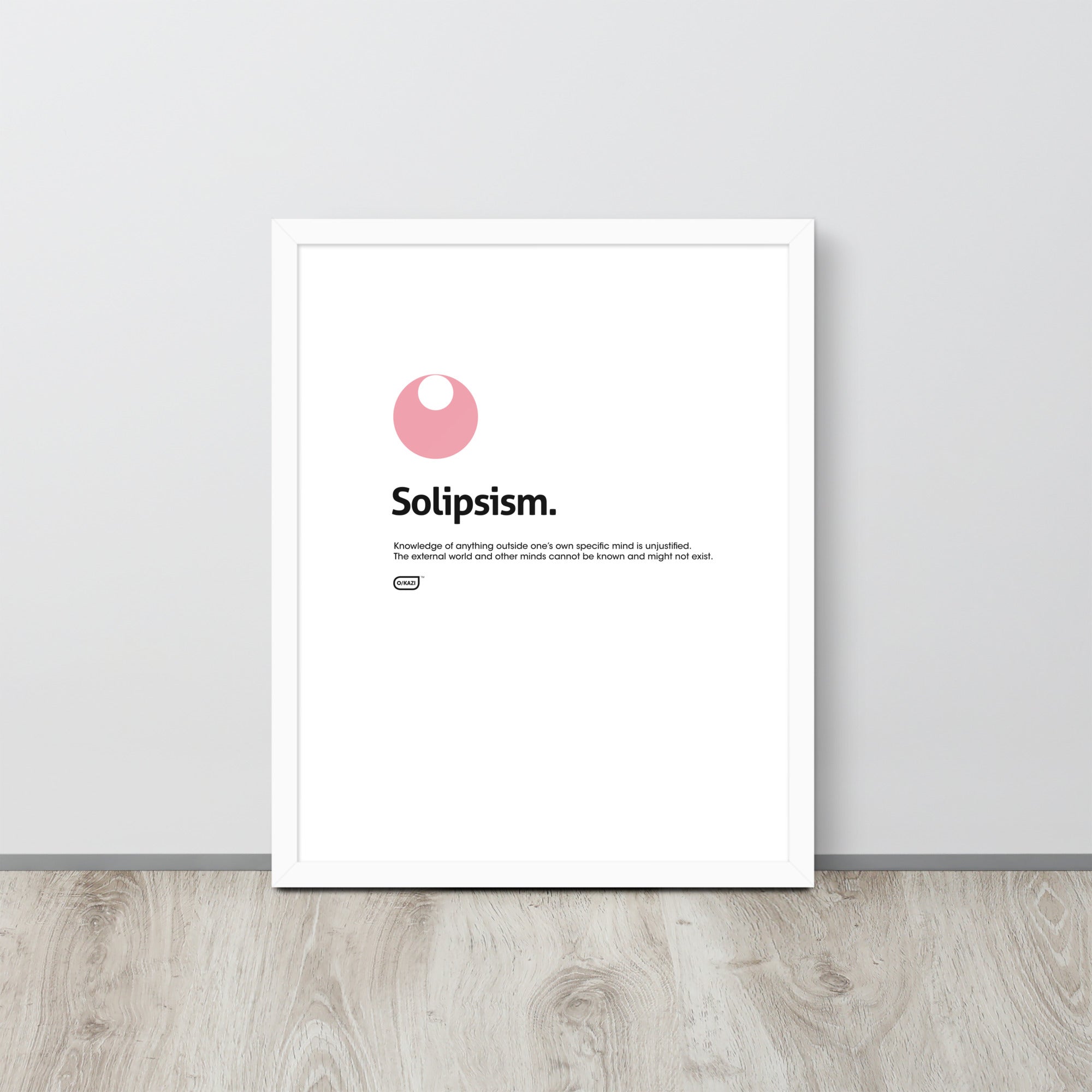 Philosophy - Solipsism - White Poster