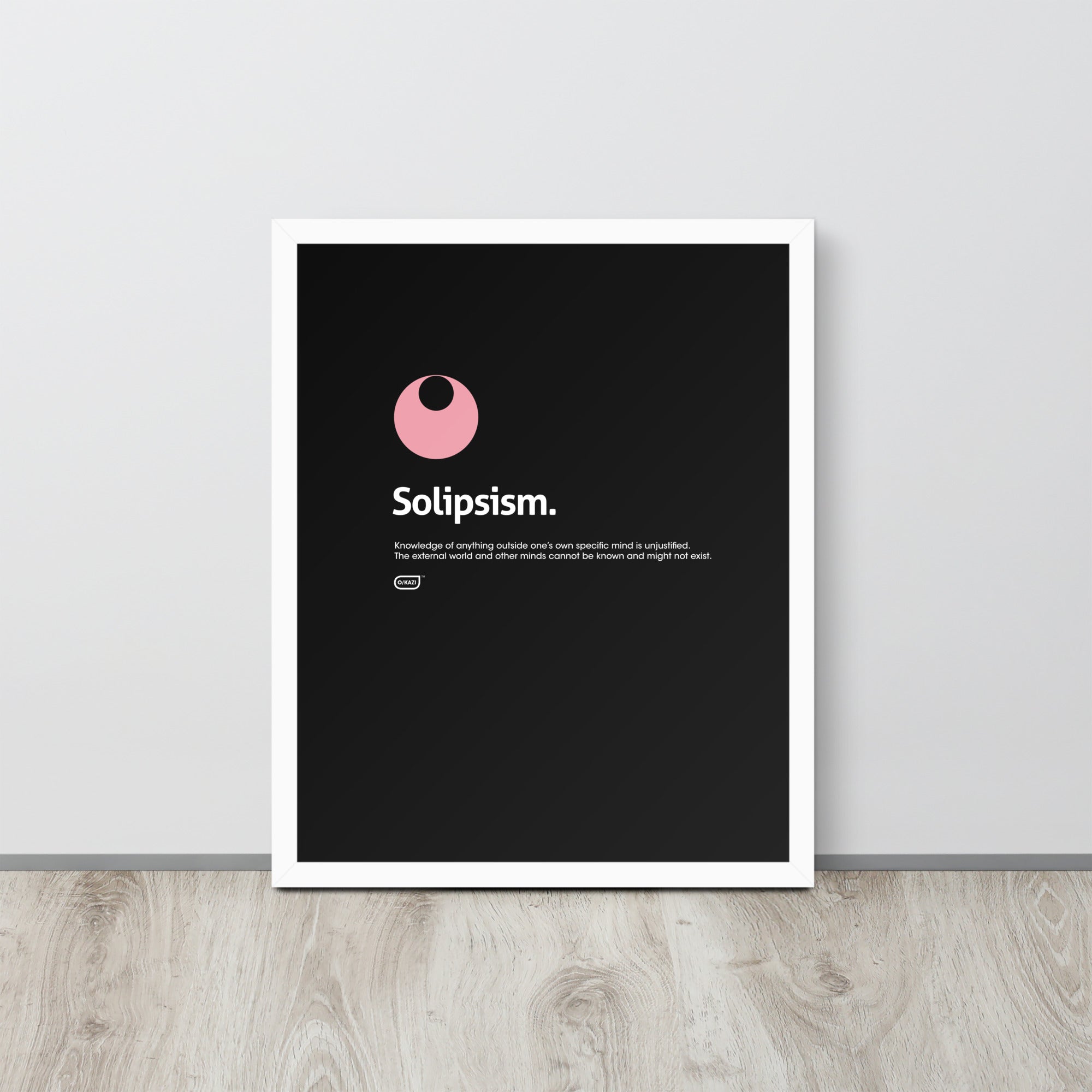 Philosophy - Solipsism - Black Poster