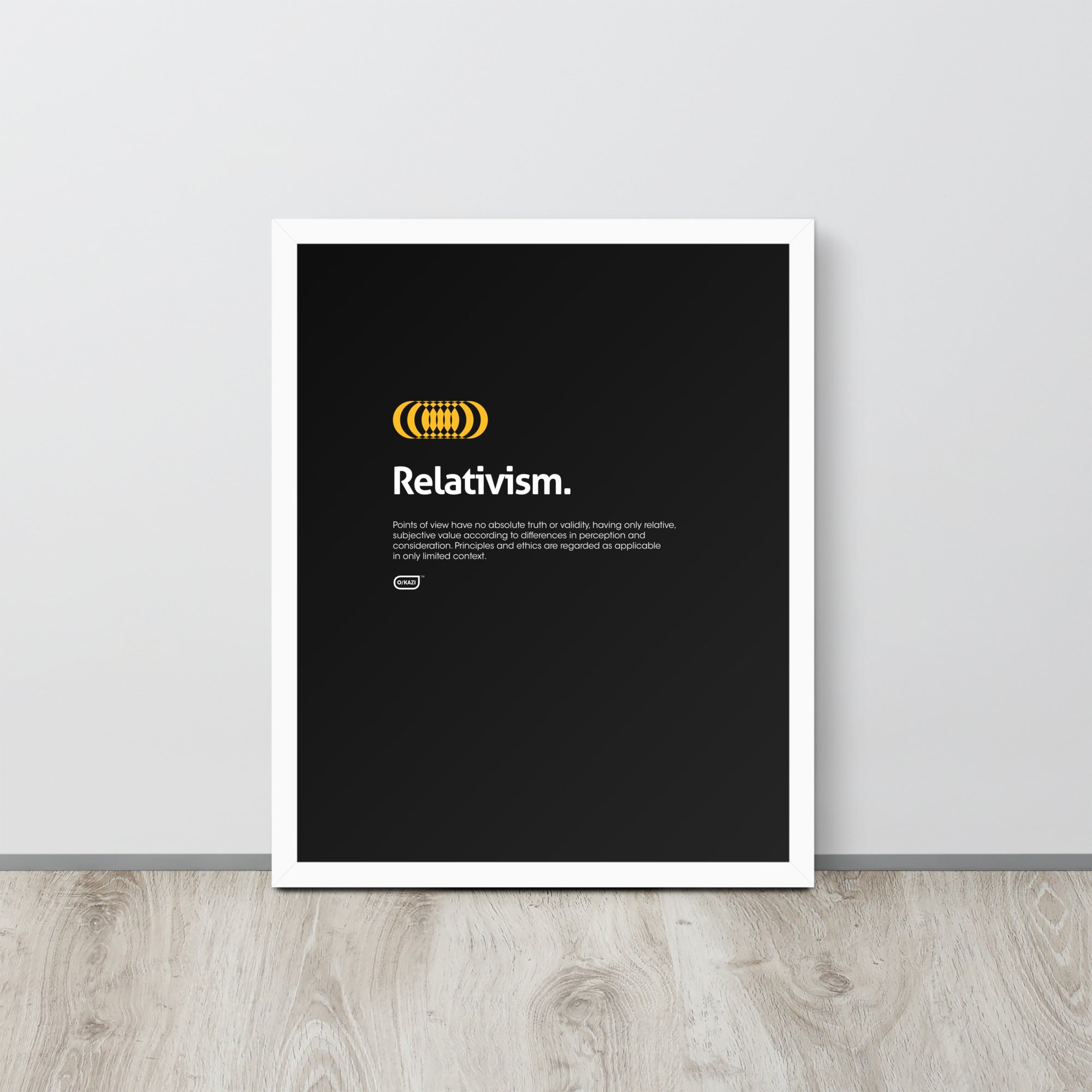 Philosophy - Relativism - Black Poster