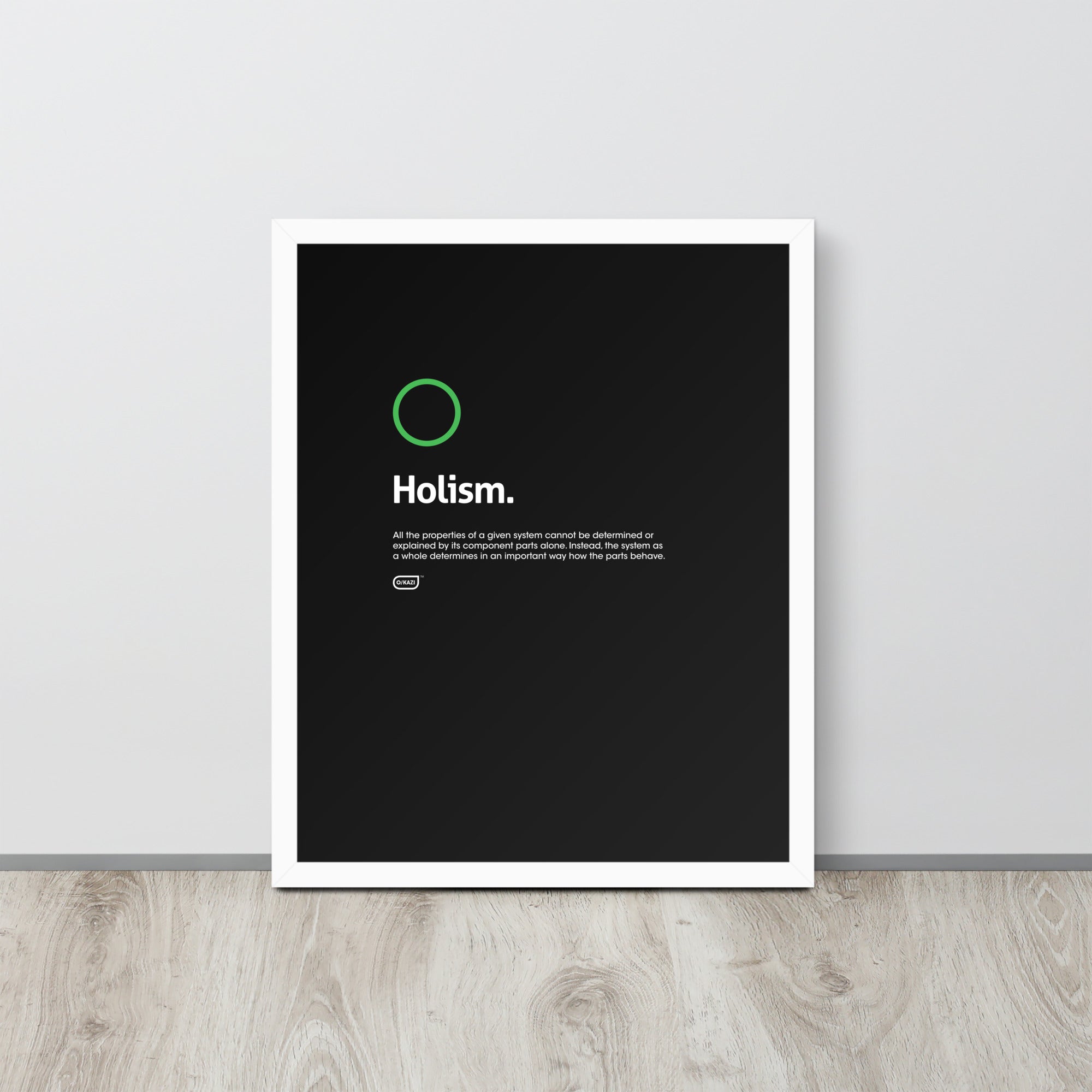 Philosophy - Holism - Black Poster