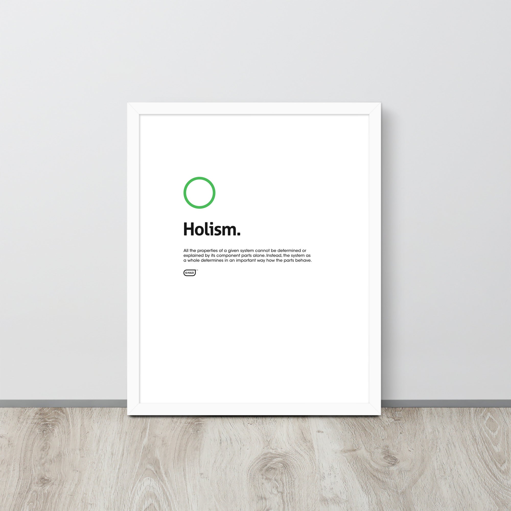 Philosophy - Holism - White Poster