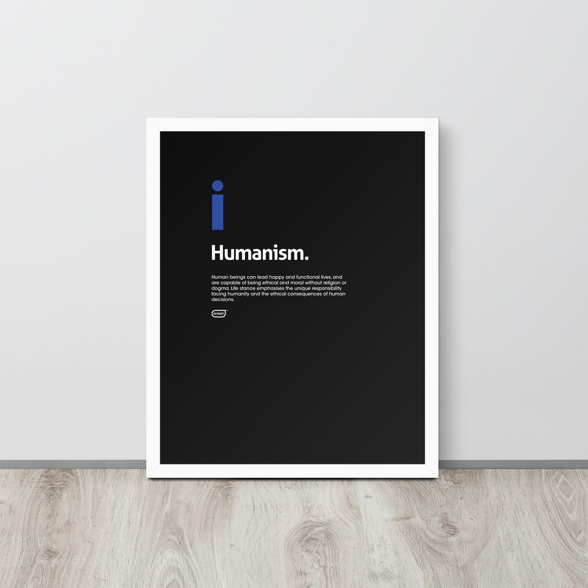 Philosophy - Humanism - Black Poster