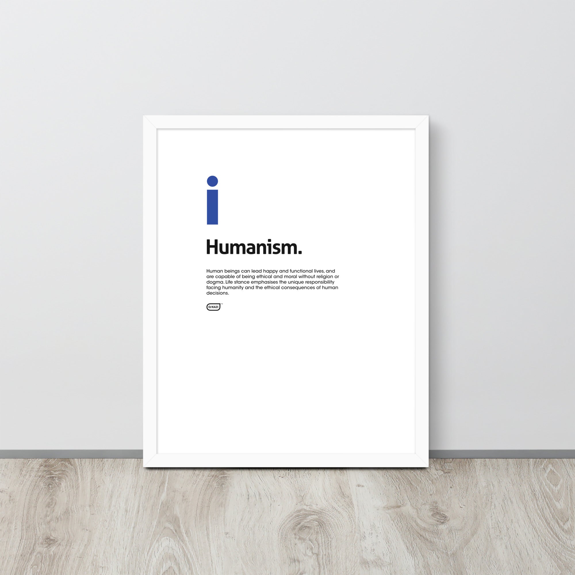 Philosophy - Humanism - White Poster