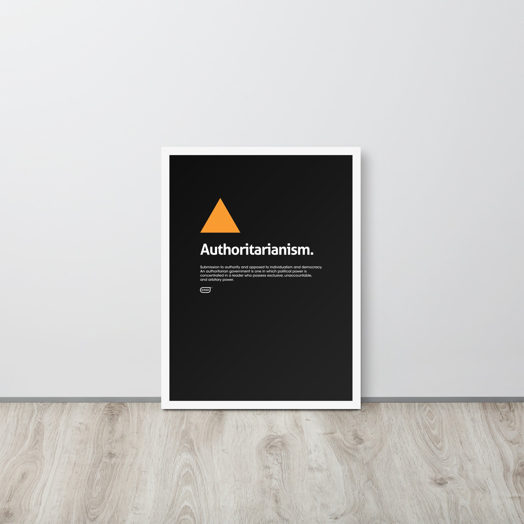 Philosophy - Authoritarianism - Black Poster