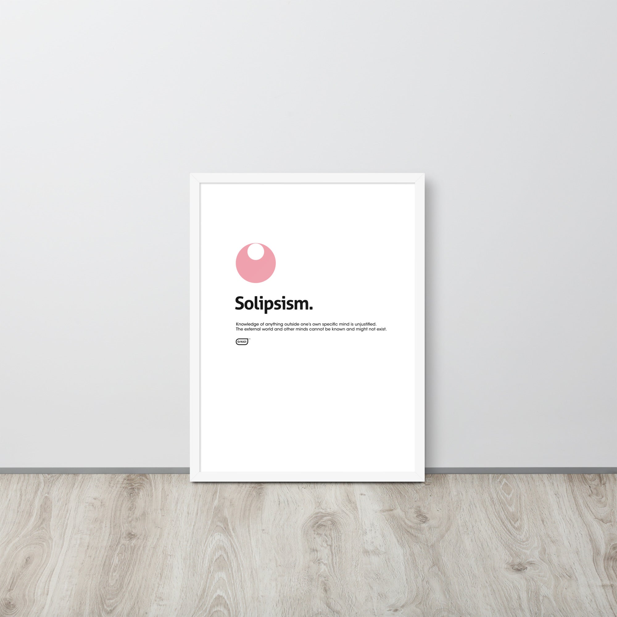 Philosophy - Solipsism - White Poster