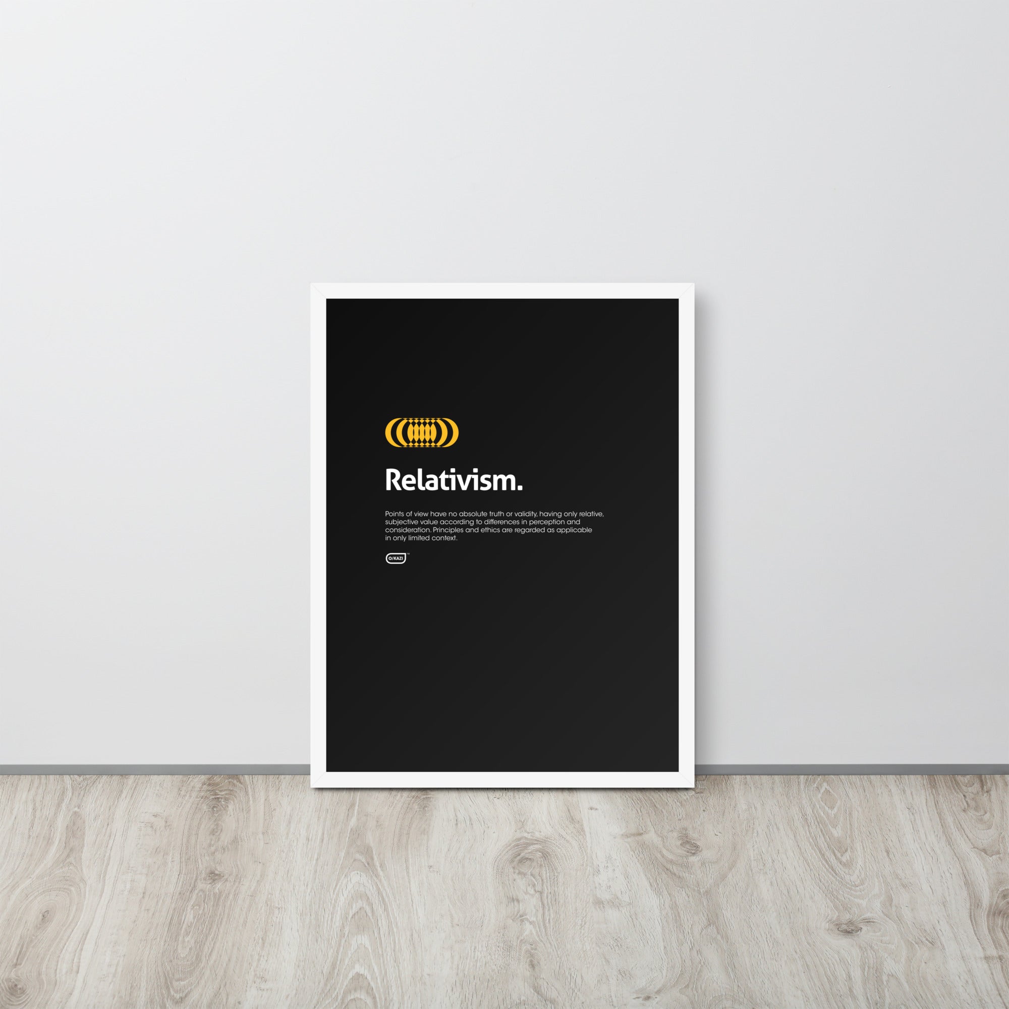 Philosophy - Relativism - Black Poster