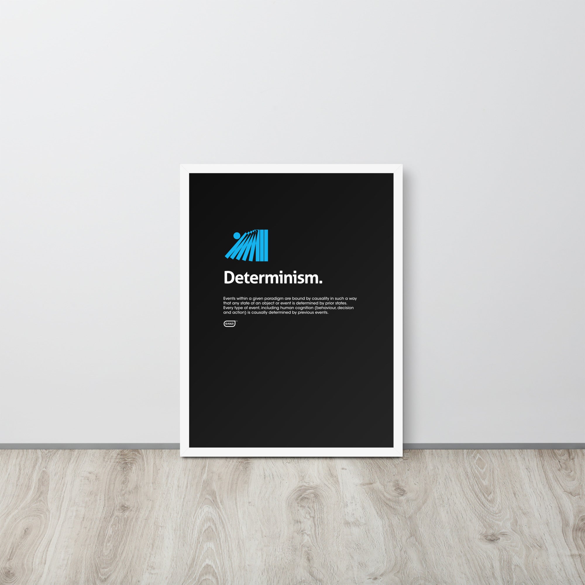 Philosophy - Determinism - Black Poster