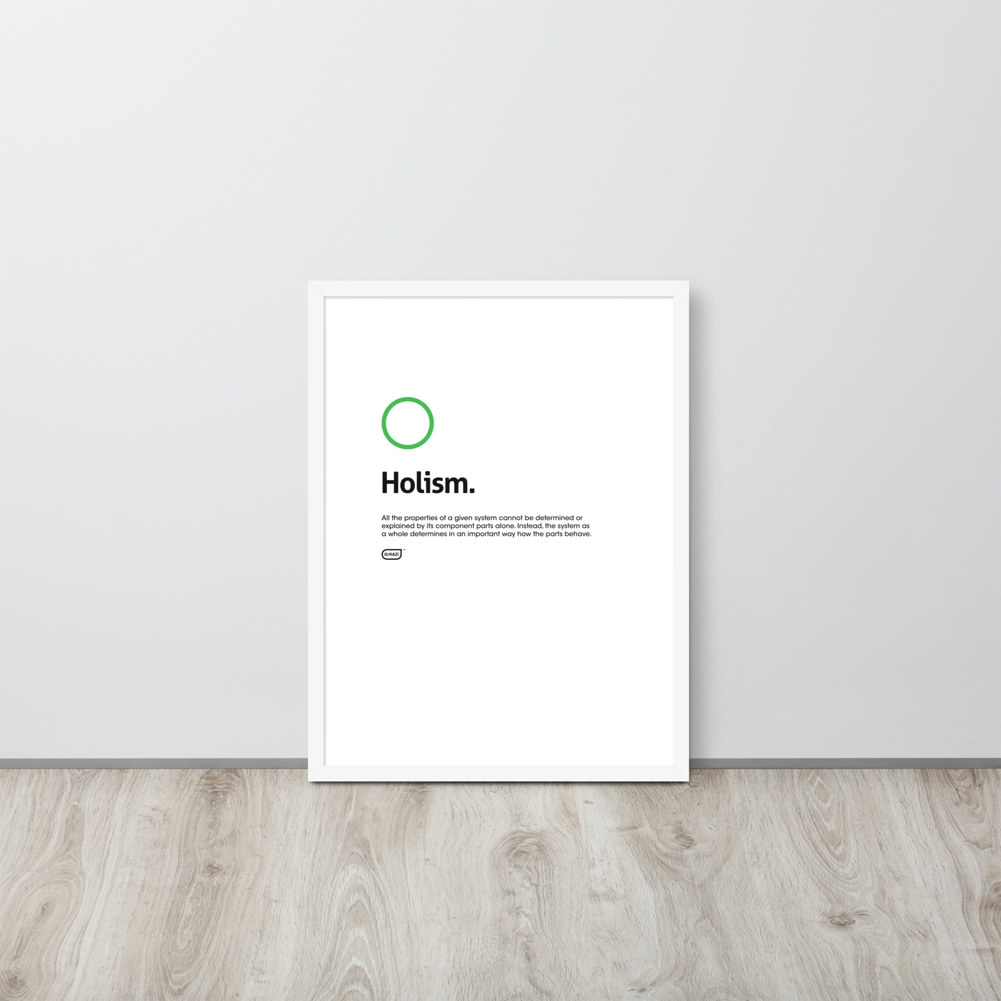 Philosophy - Holism - White Poster