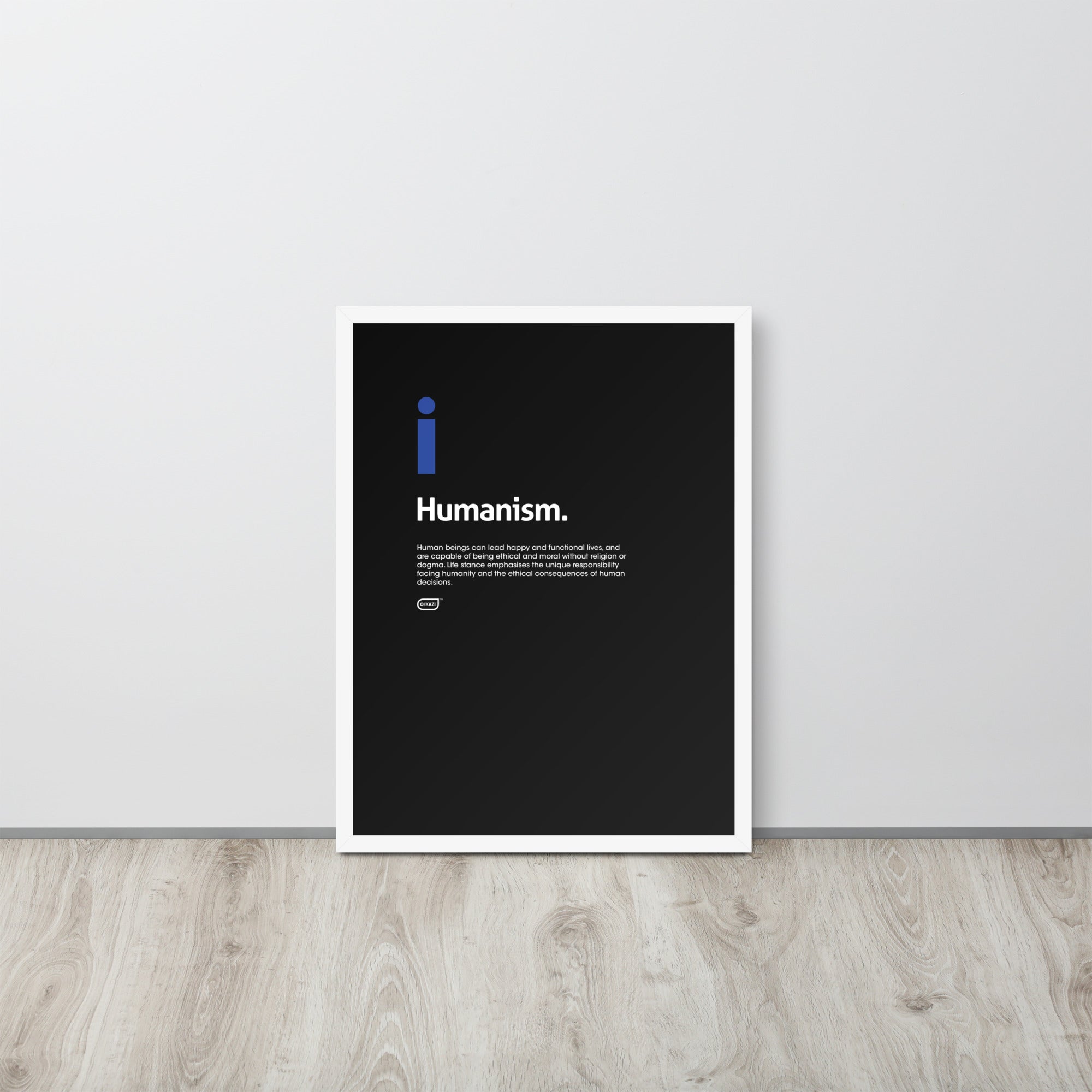 Philosophy - Humanism - Black Poster