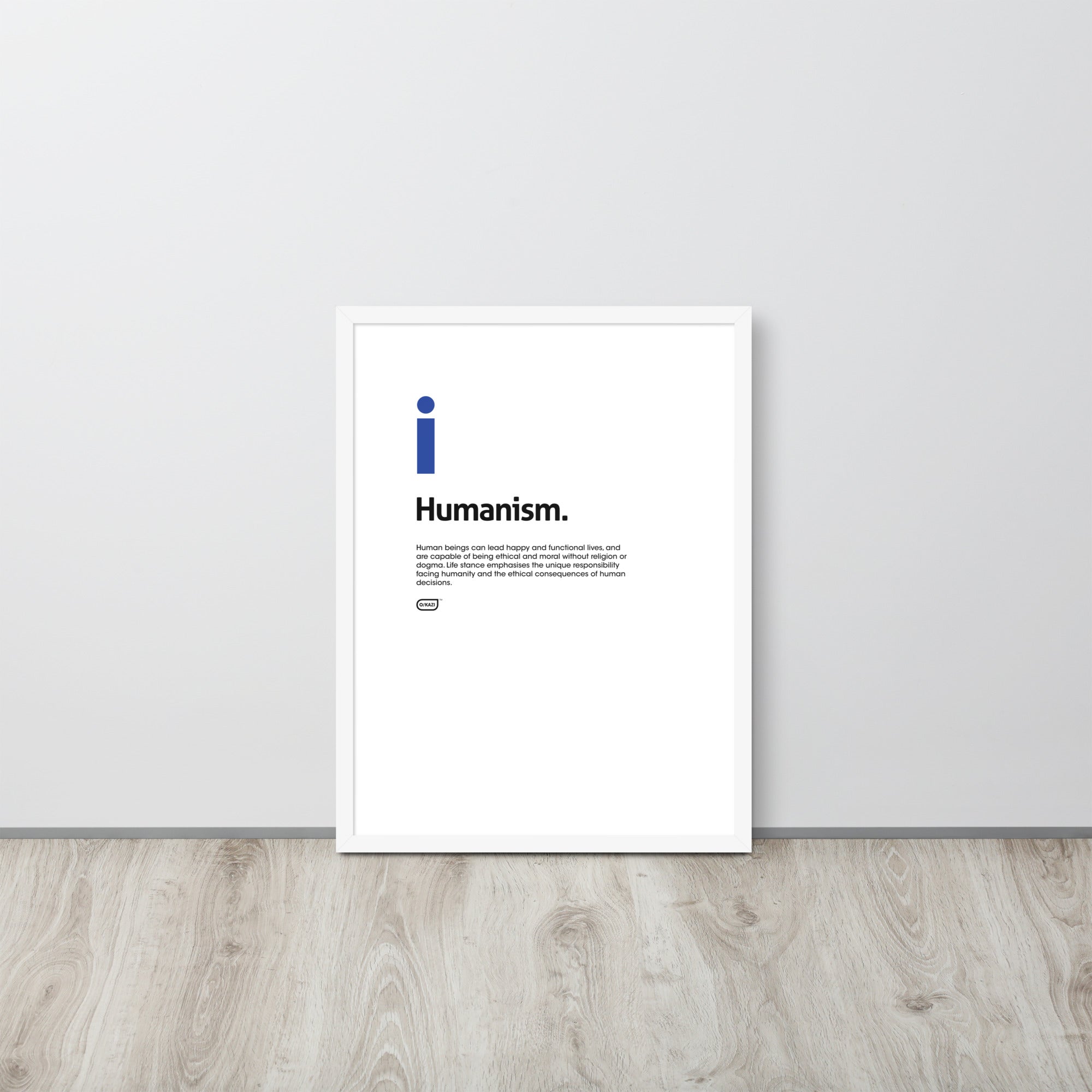 Philosophy - Humanism - White Poster