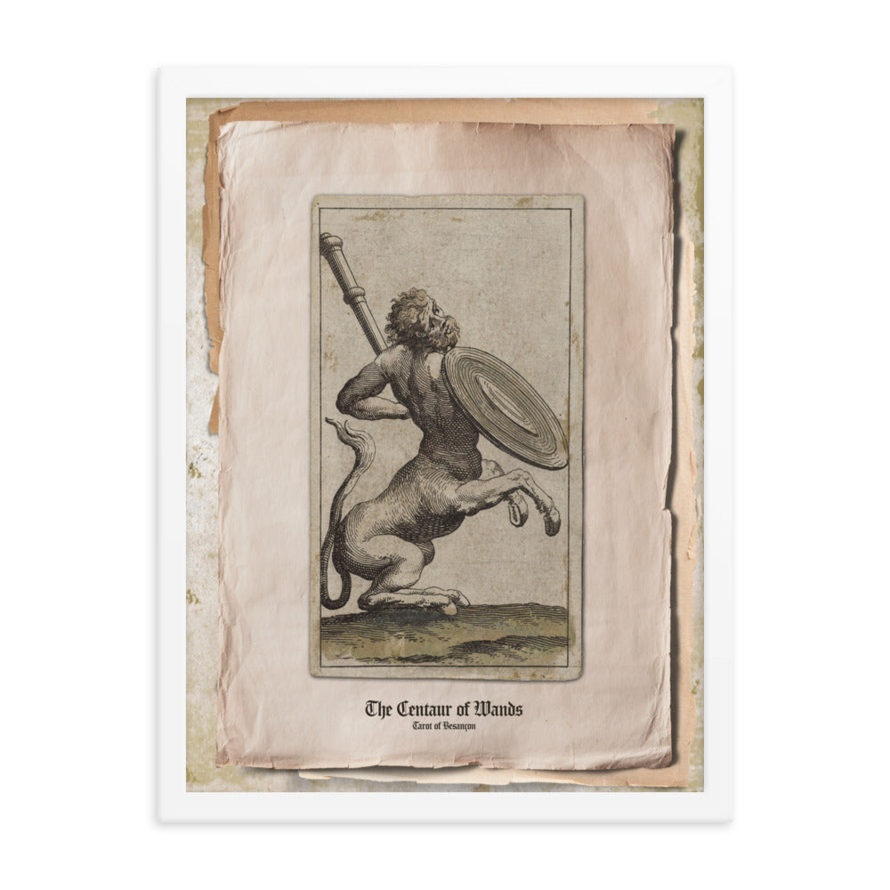 Le Centaure de Bâtonss / The Centaur of Wands, Tarot de Besançon.