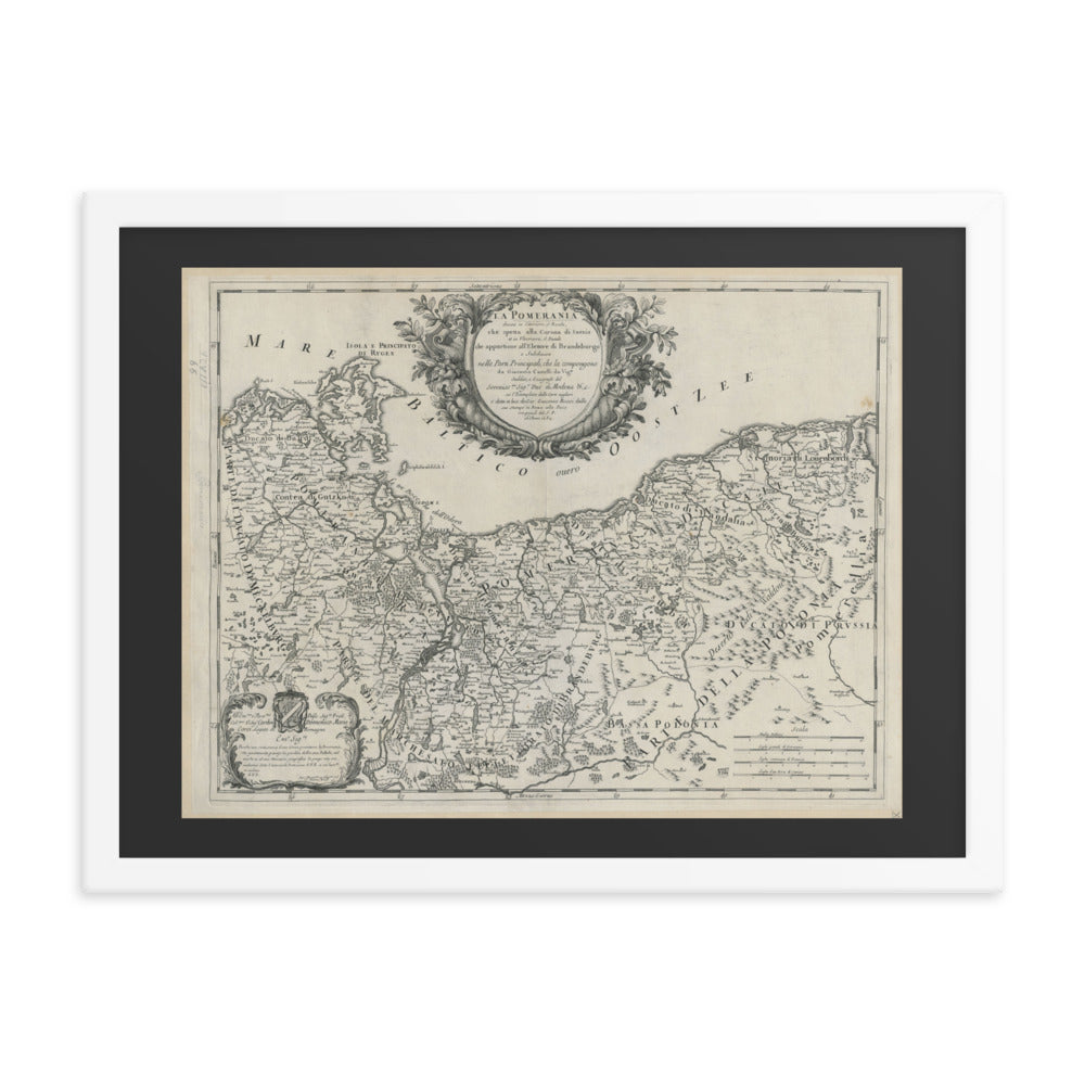 Antique Maps - La Pomerania