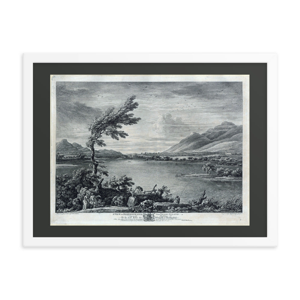 Antique Prints - Derwentwater Vicar’s Island