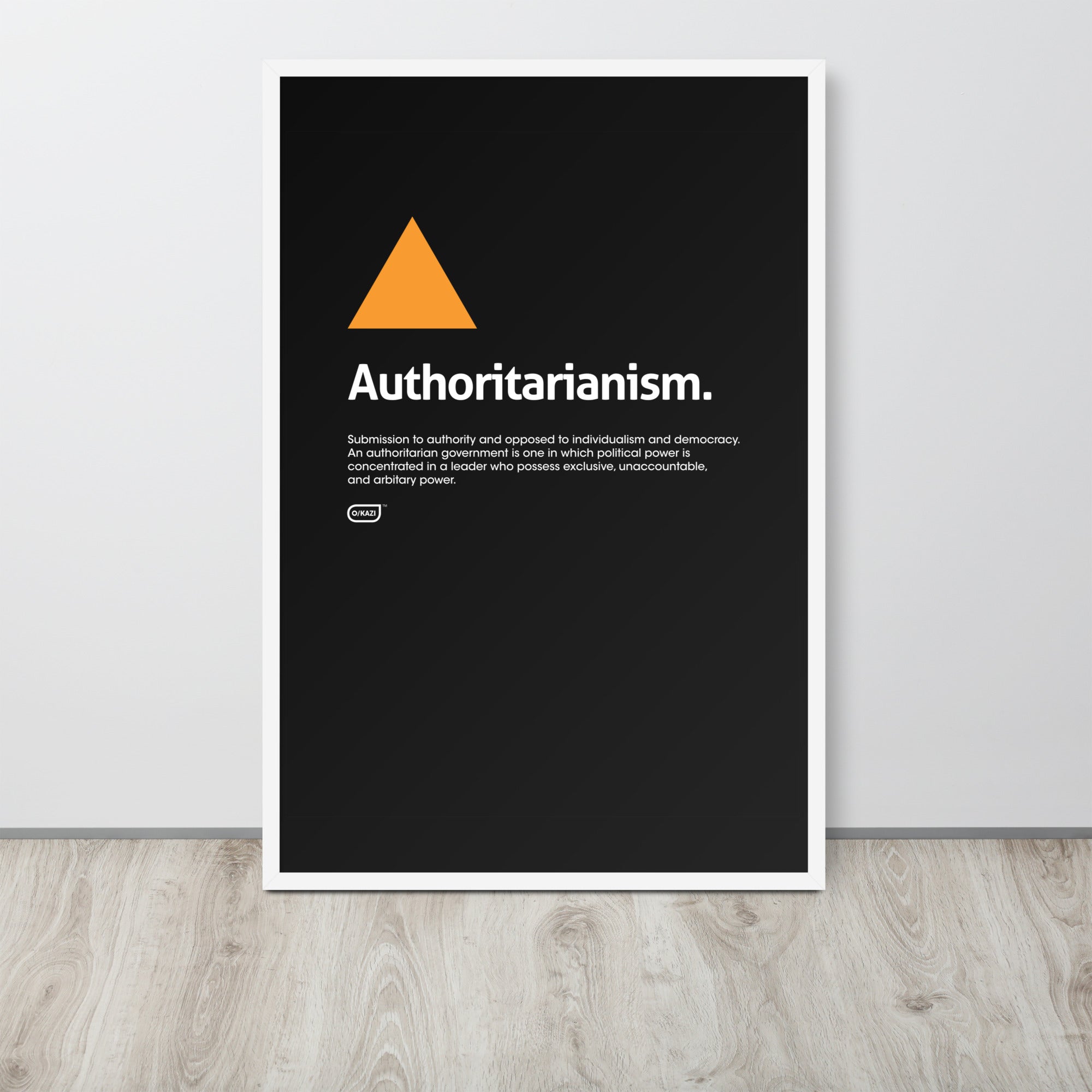 Philosophy - Authoritarianism - Black Poster