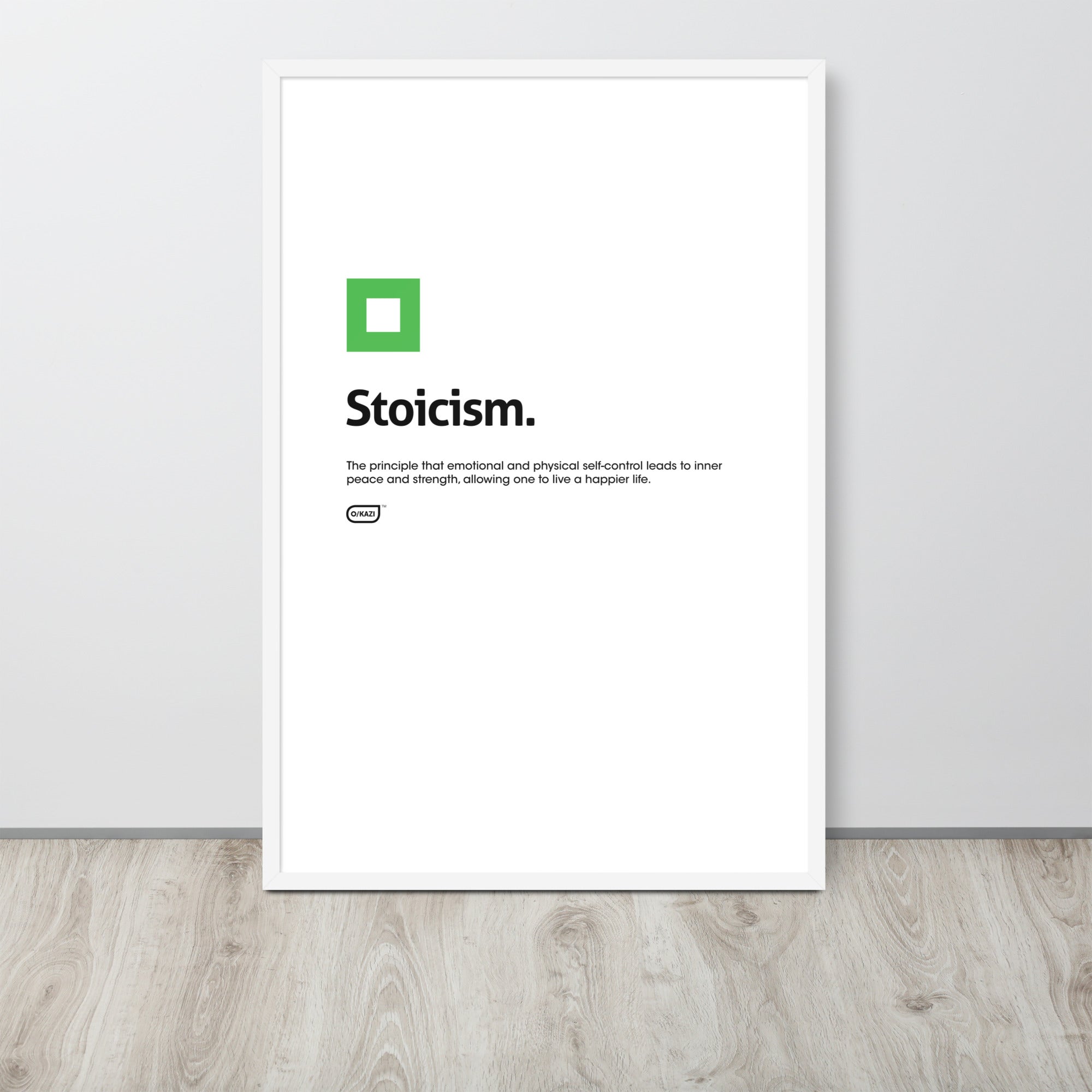 Philosophy - Stoicism - White Poster