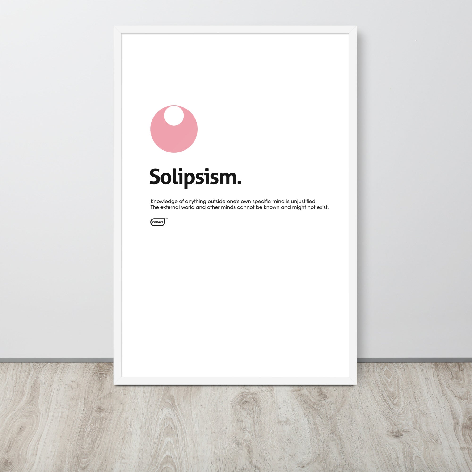 Philosophy - Solipsism - White Poster