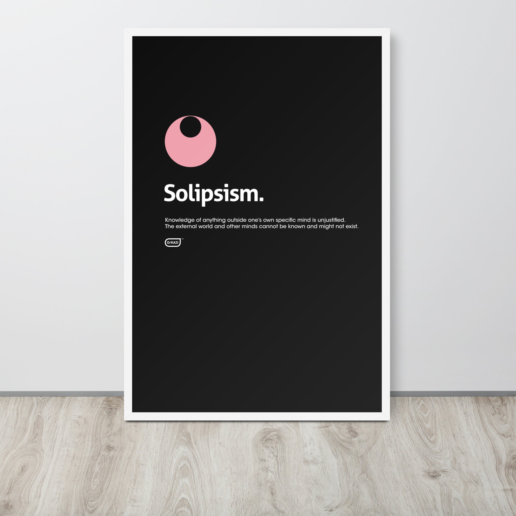 Philosophy - Solipsism - Black Poster