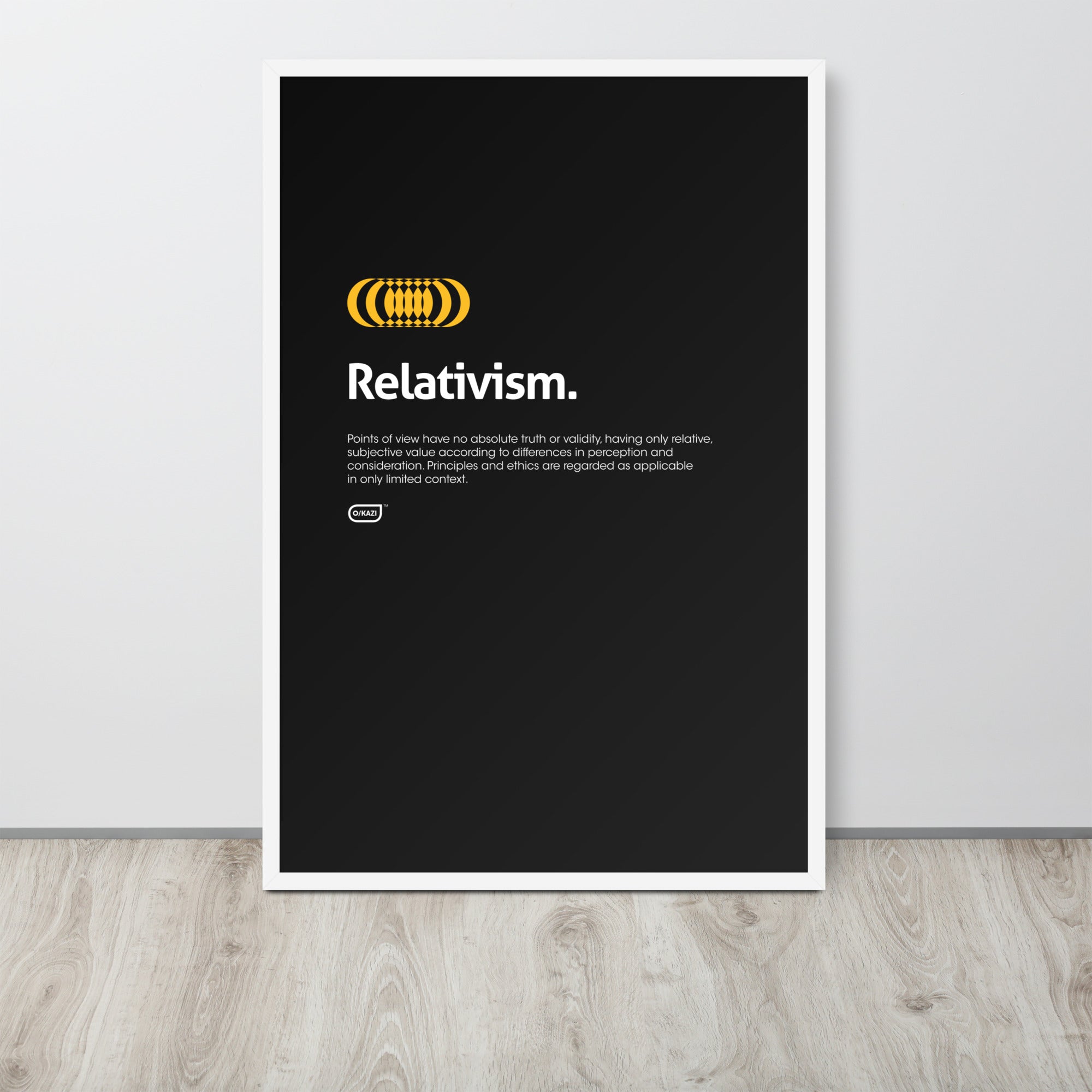 Philosophy - Relativism - Black Poster