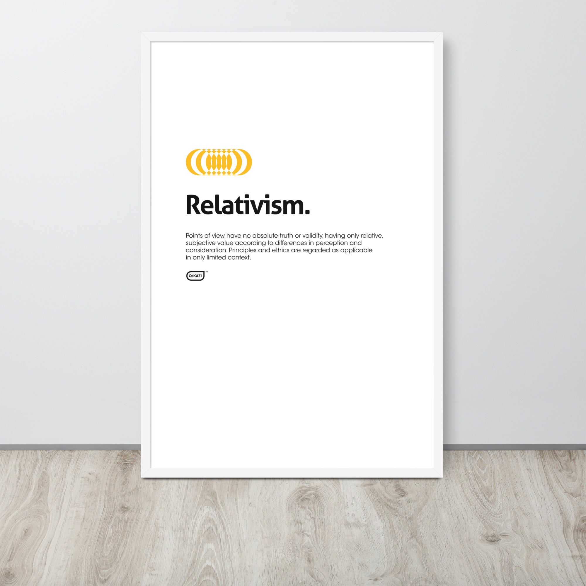 Philosophy - Relativism - White Poster