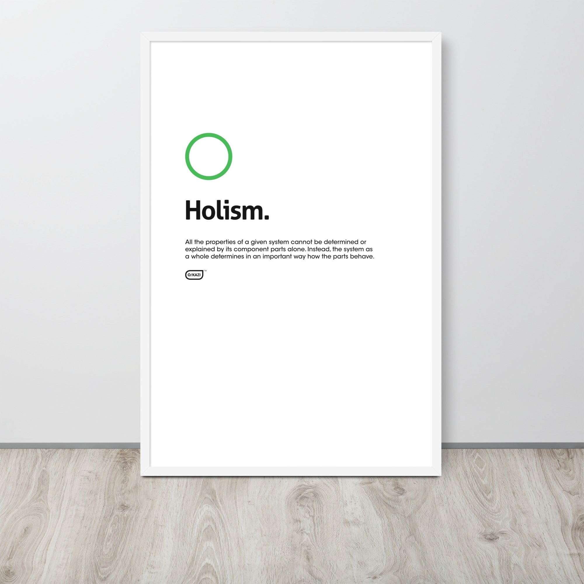 Philosophy - Holism - White Poster